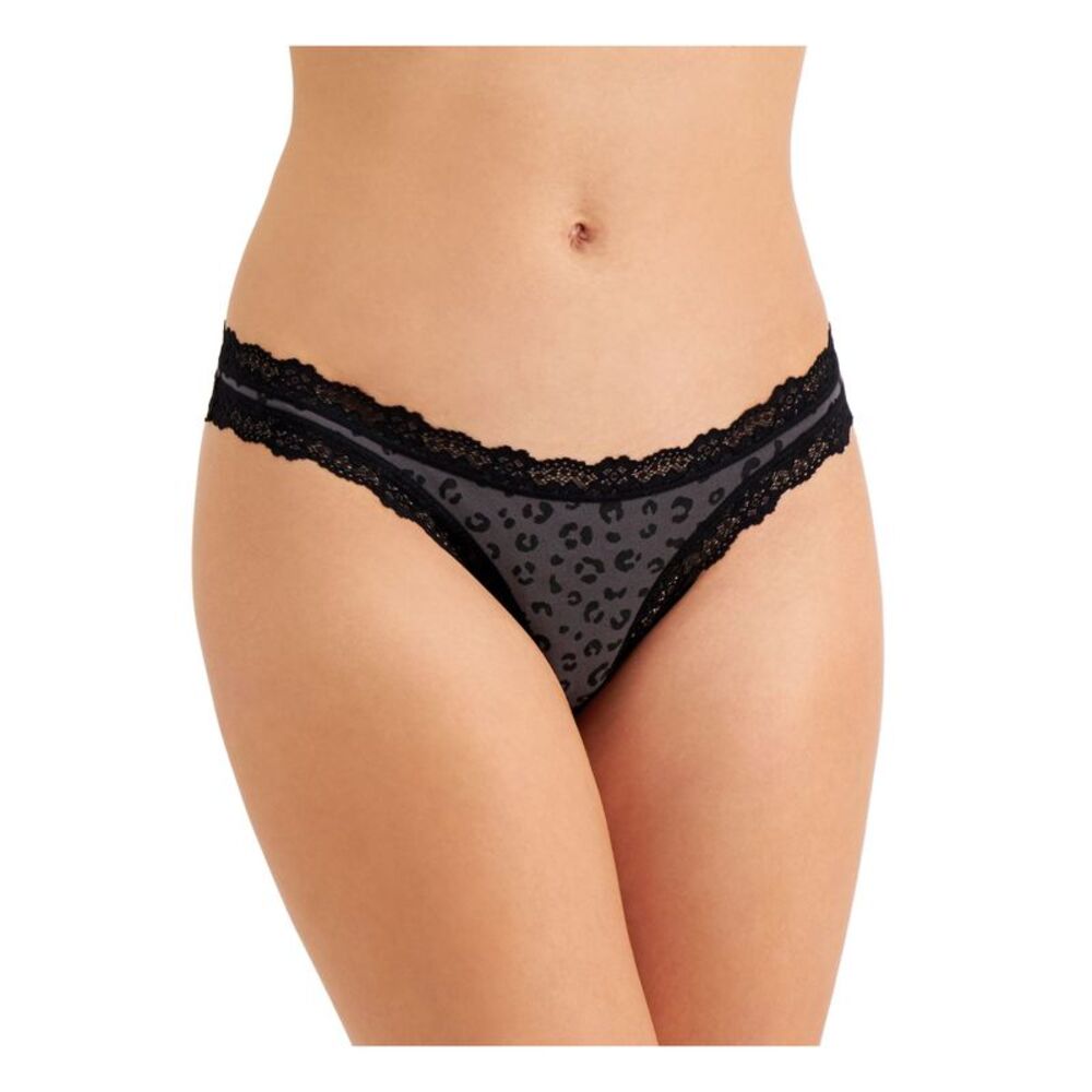 JENNI INTIMATES Intimates Gray Thong Underwear XXXL